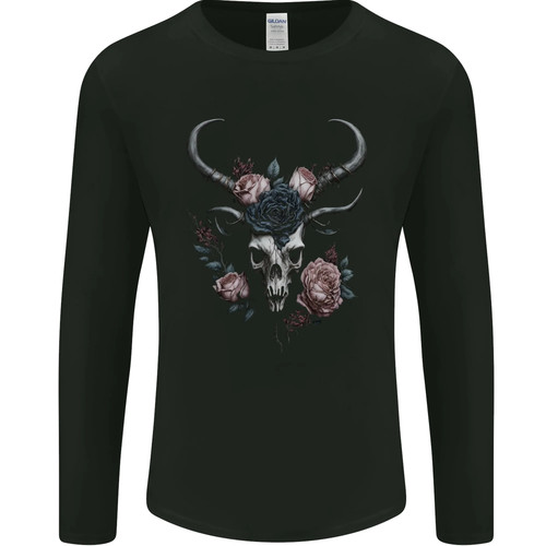 Gothic goat skull with - a,