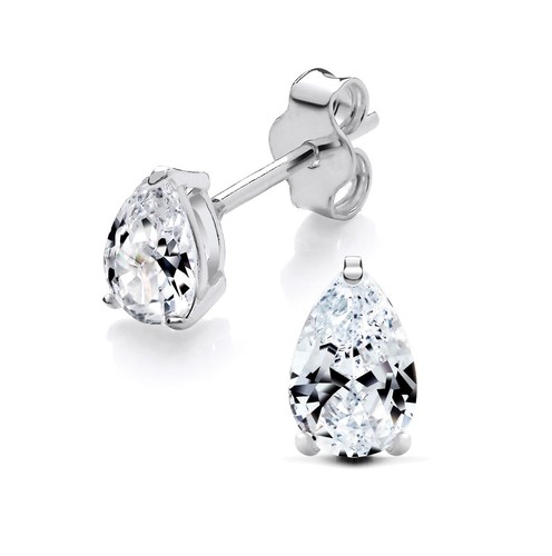 925 sterling silver simulated - silver,