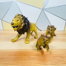 AAA ELC Family of Lions with cub  Animal Figure Toy Model Bundle Lot Vintage