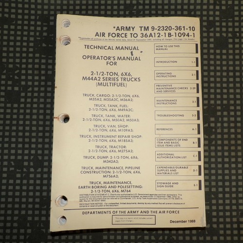 1988 army 2 ton - army,