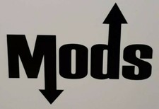 2tone ska mods 5.5" x 4.5" Car Vespa Lambretta Scooter Camper  Van Decal 