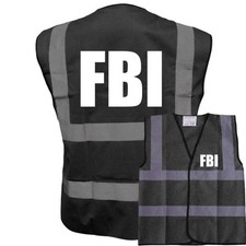 FBI FUNNY BLACK VEST HI VIZ
