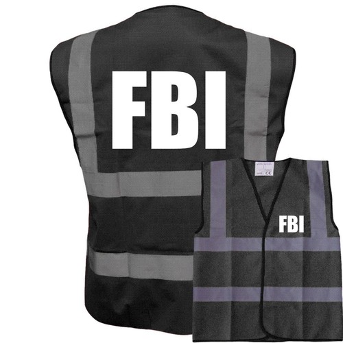 Fbi funny black vest viz - funny,