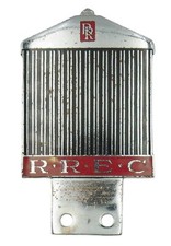 Vintage 1960's Rolls Royce Enthusiasts Club RREC Car Badge Auto Emblem Insignia