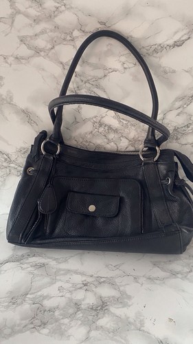 Tula black leather handbag - tula,