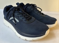 Fitville Navy Blue Mens Recovery Power Arch & Heel Support Comfort Trainers 12