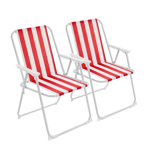Folding metal beach - folding, chairs