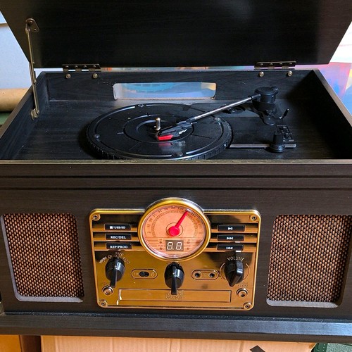 Vintage style record player - vintage-style,