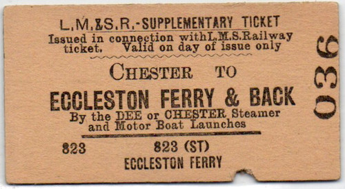 S railway ticket chester - l,