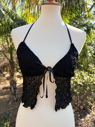 Womens tie front whimsigoth - tie-front,