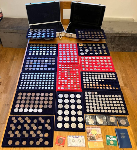 Massive coin collection over - coin, collection: