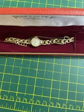 Ladies Vintage 9 ct ROLLED GOLD , Mechanical Rotary, In Original Box