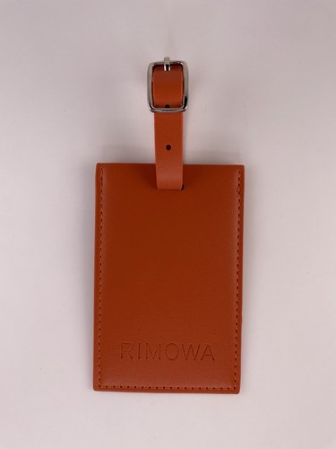 Rimowa orange leather luggage - rimowa,