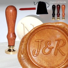 22mm Personalised Wax Seal Stamp Custom Engraved Initials - Wedding Stamper