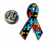 Autism Awareness Ribbon Metal