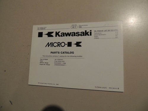 Parts catalog kawasaki jet - parts,