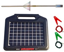Electric Fence Energiser Solar Powered SRS02 0.2J Fencer Unit
