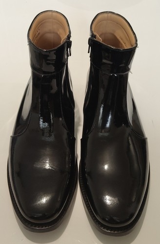 Barker shine leather zipper - hi-shine,