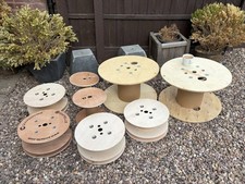 Wooden cable reel drum x8 as a joblot.