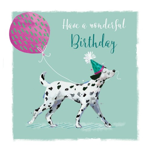 Birthday card dalmatian - -, dog