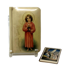 Vintage 1939 Children's Prayer Book: Jesus, Help Me - Celluloid Cover 4" x 2.75"