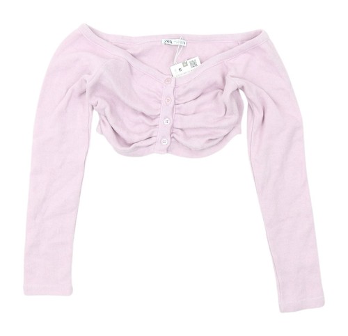 Zara women pink neck - women’s, v-neck