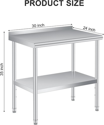 Stainless steel 48 x - steel, 30"/36"/48"