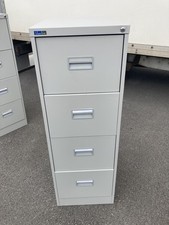 Silverline Kontrax 4 Drawer Filing Cabinet- No Keys Good Condition Lot 2 Offer