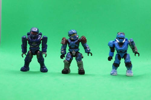 Halo mega bloks - blue, spartan