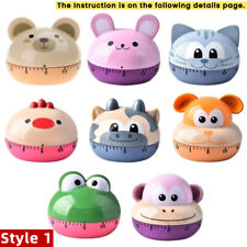 Animal Mechanical Timer for Kids Gifts Egg Kitchen Tooth Brushing Clock 60 Mins