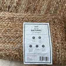 Jute Rug Carpet Natural Rectangle Handmade Runner Rustic Mats Braided Stylish