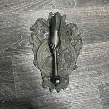 Antique 19th Century Ornate French Freemasons Masonic Lodge Brass Door Knocker