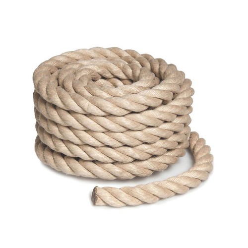 Rope beige twisted polyhemp - beige,