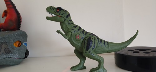 Rex dinosaur with flashing - t-rex,