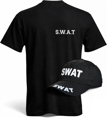 Swat police style - black, tshirt