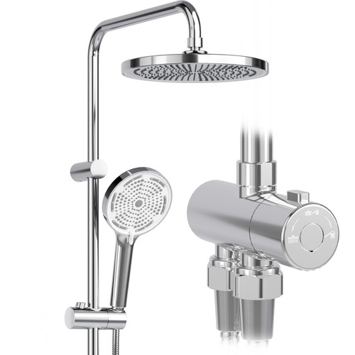 Wall mounted shower kit - kit, with
