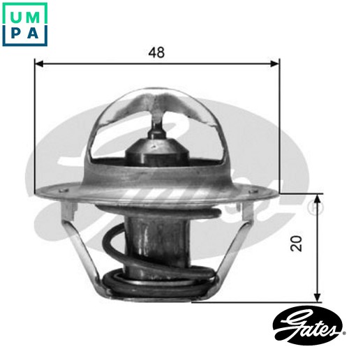 Thermostat coolant th00388g1 - thermostat,