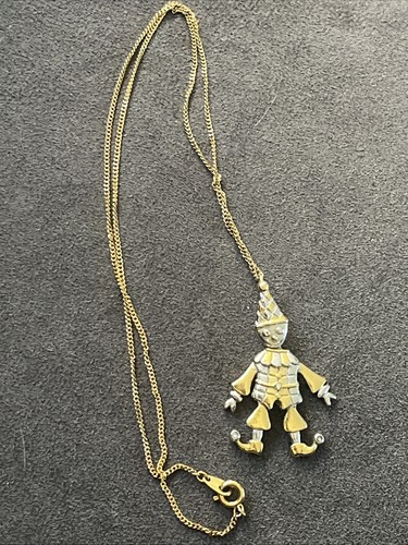 Vintage articulated clown - articulated, or