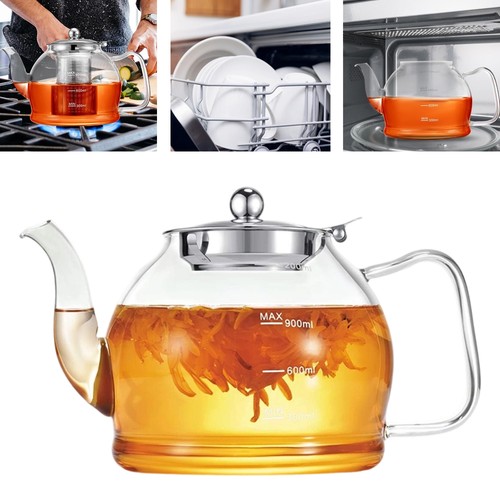 Glass tea pot 1200ml - glass,