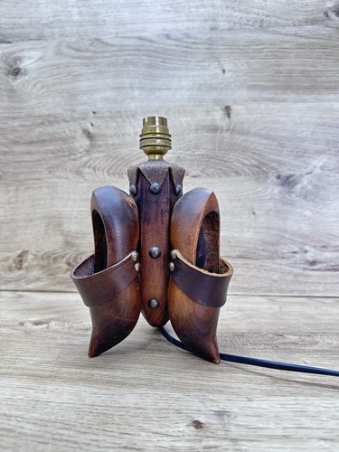 Vintage wooden clog table - clog,