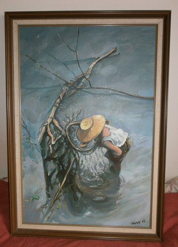 Original oil board asian - original,