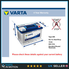 Car Battery E11 Varta 096 680A