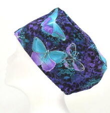 Midnight Butterflies Scrub Cap Hat Doctor Theatre Nurse Hospital ODP Surgical