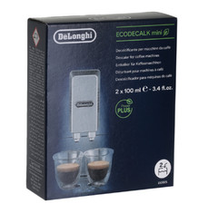 Delonghi EcoDecalk Mini Coffee Machine Maker Cleaner Descaler 2 x 100ml Sachets