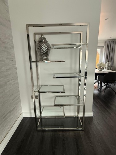 Display unit chrome and - unit, glass