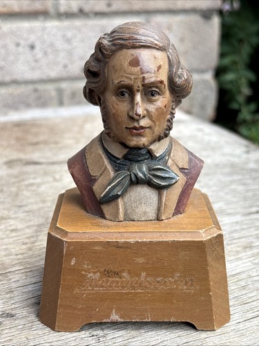 Vtg anri wood carved - vtg, music