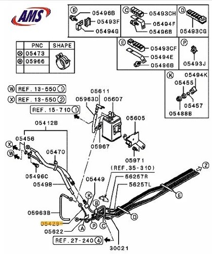 Mn122579 fuel line - mn122579,