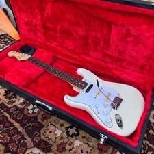 Vintage 1987 Fender Squier Stratocaster Japan White Left Stratocaster Guitar 80s