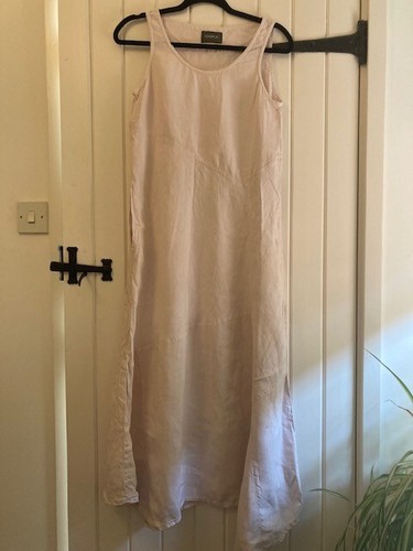 Oska pale pink linen dress