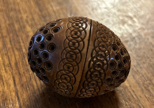 Antique carved coquilla nut - antique,